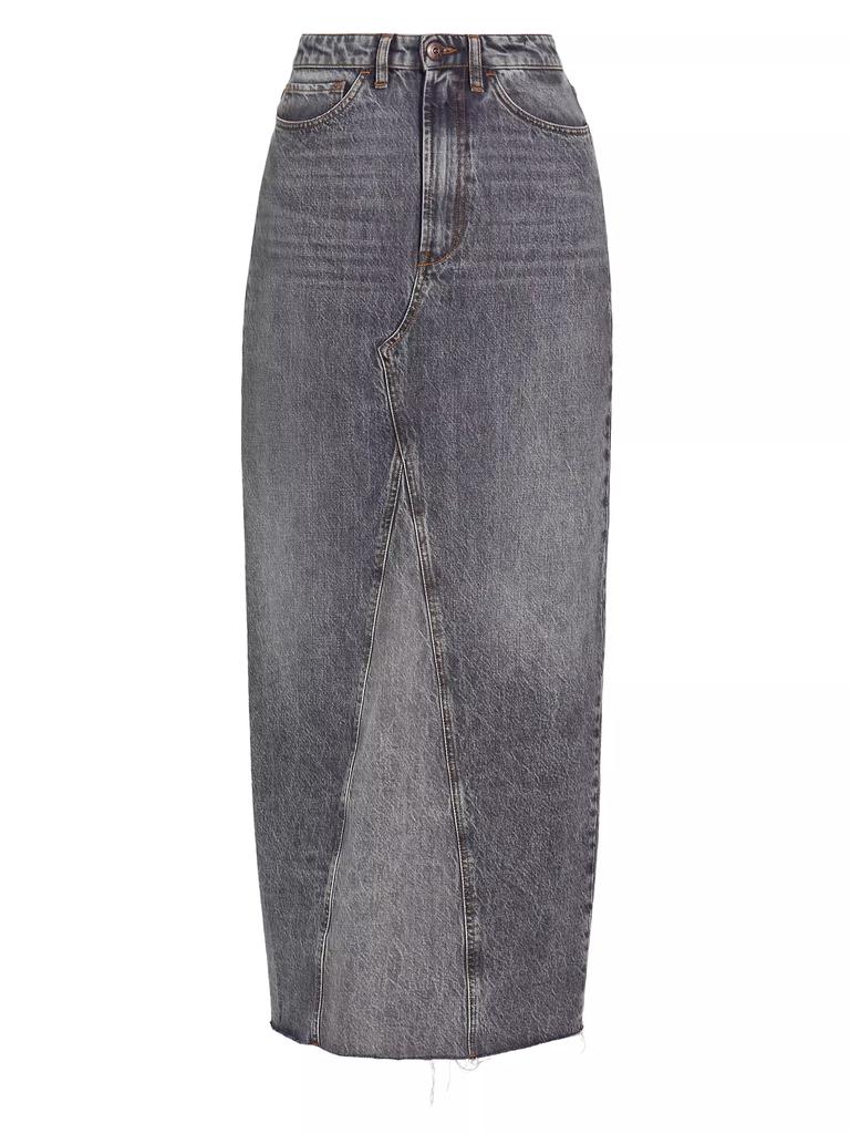 3x1 Charlotte Denim Maxi Skirt