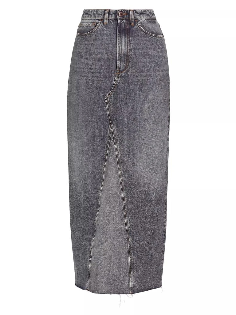 3x1 Charlotte Denim Maxi Skirt 1