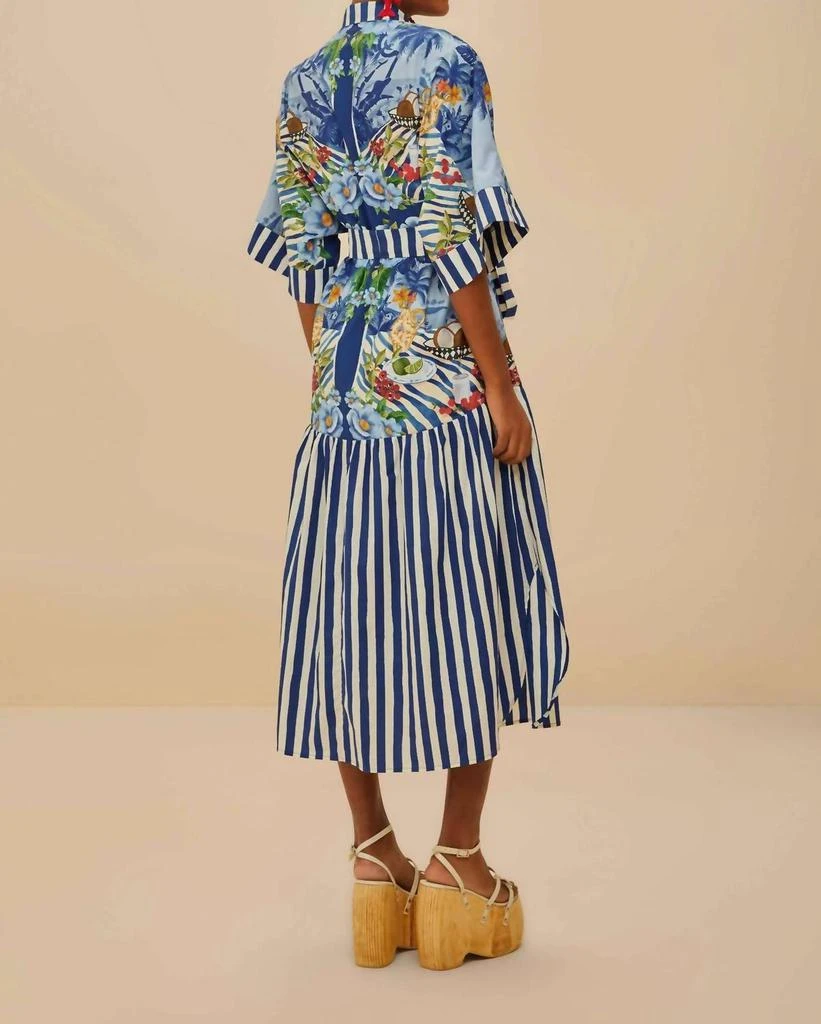 Farm Rio Farm Rio - Fresh Table Scarf Midi Dress 3