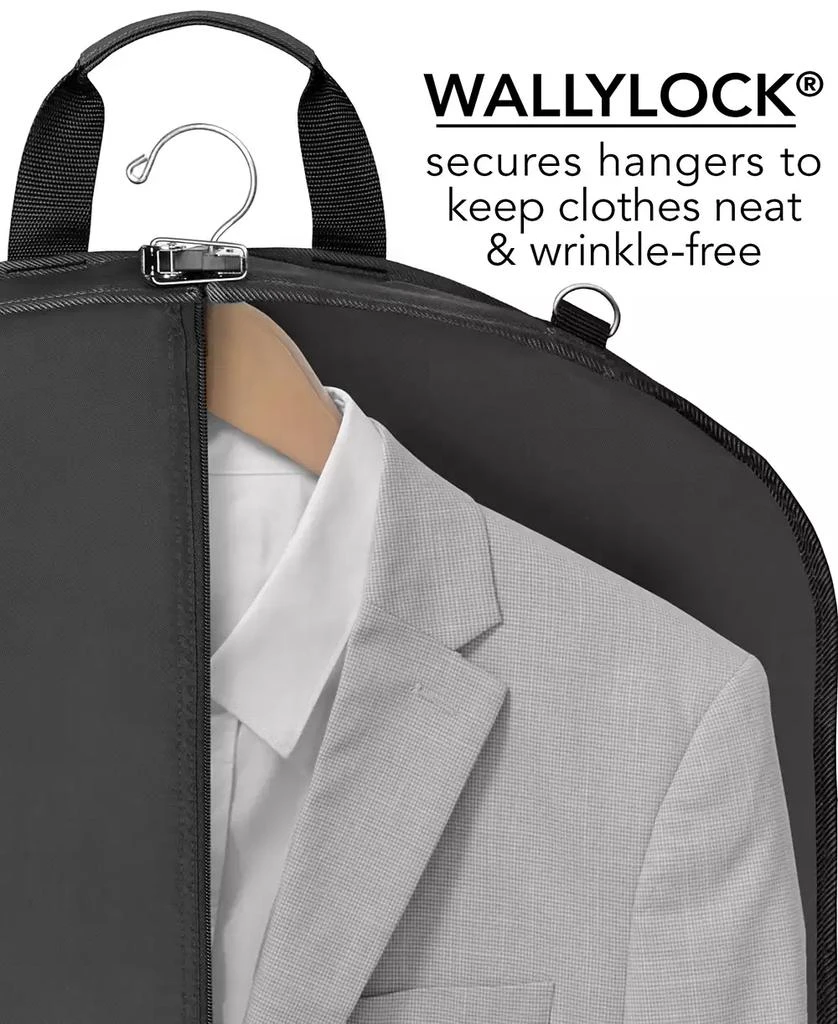 WallyBags 42" Premium Travel Garment Bag with Shoulder Strap and Pockets 5