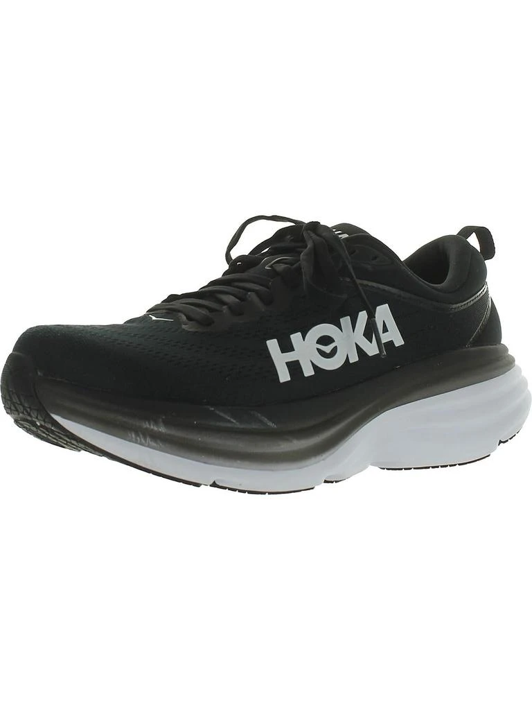 Hoka One One Bondi 8 Womens Mesh Running Athletic and Training Shoes 5