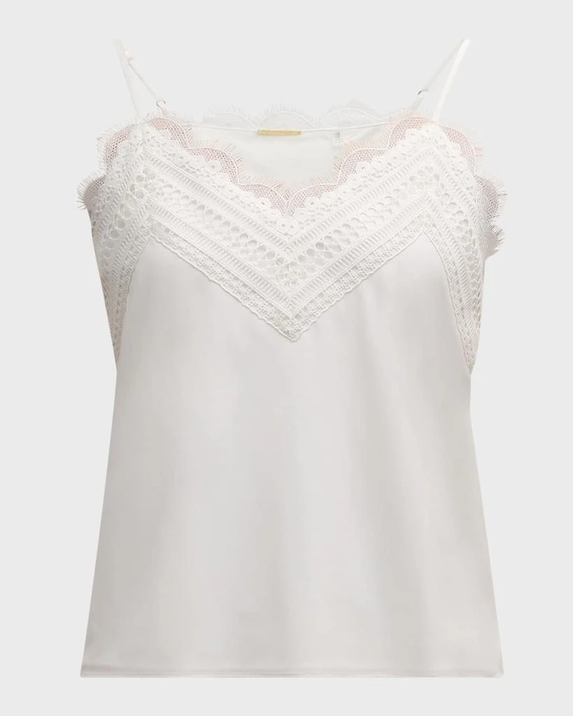 Elie Tahari The Mazzy Lace-Trim Tank Top 1