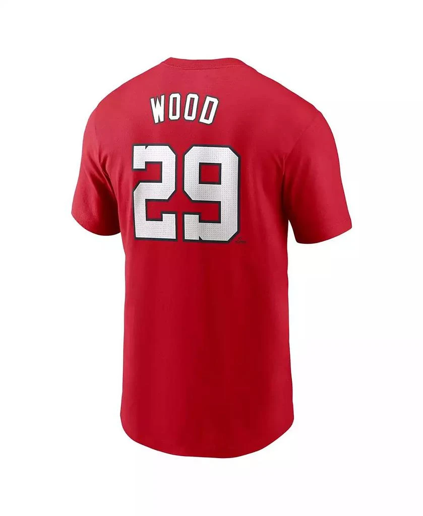 NIKE Men's James Wood Red Washington Nationals Fuse Name Number T-Shirt 2