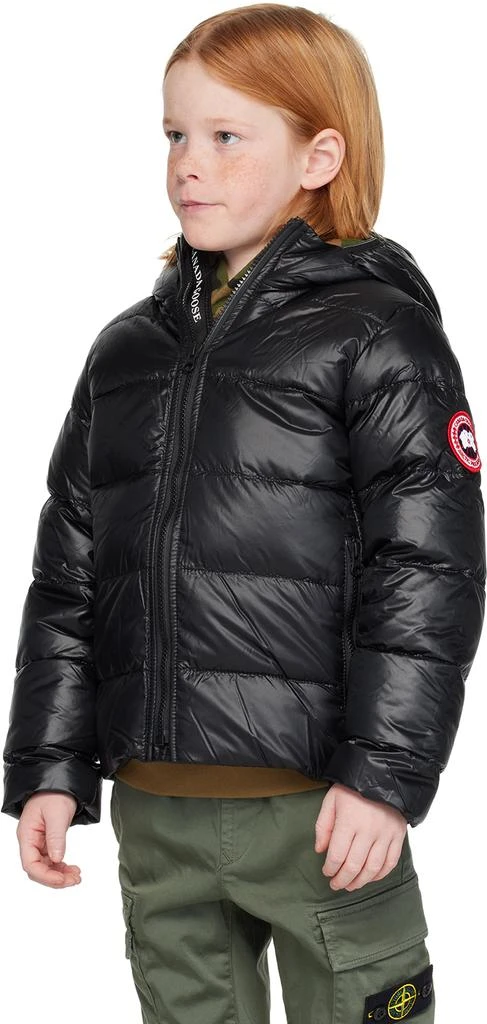 Canada Goose Kids Black Crofton Down Jacket 4