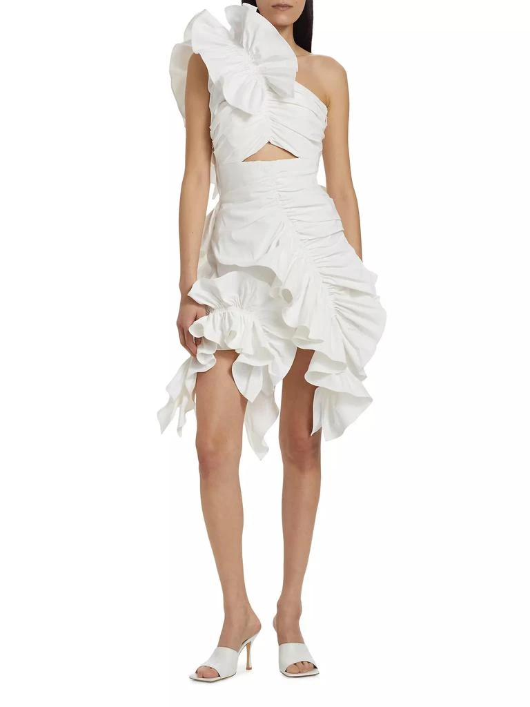 Aknvas Jagger Ruffle One-Shoulder Minidress 3
