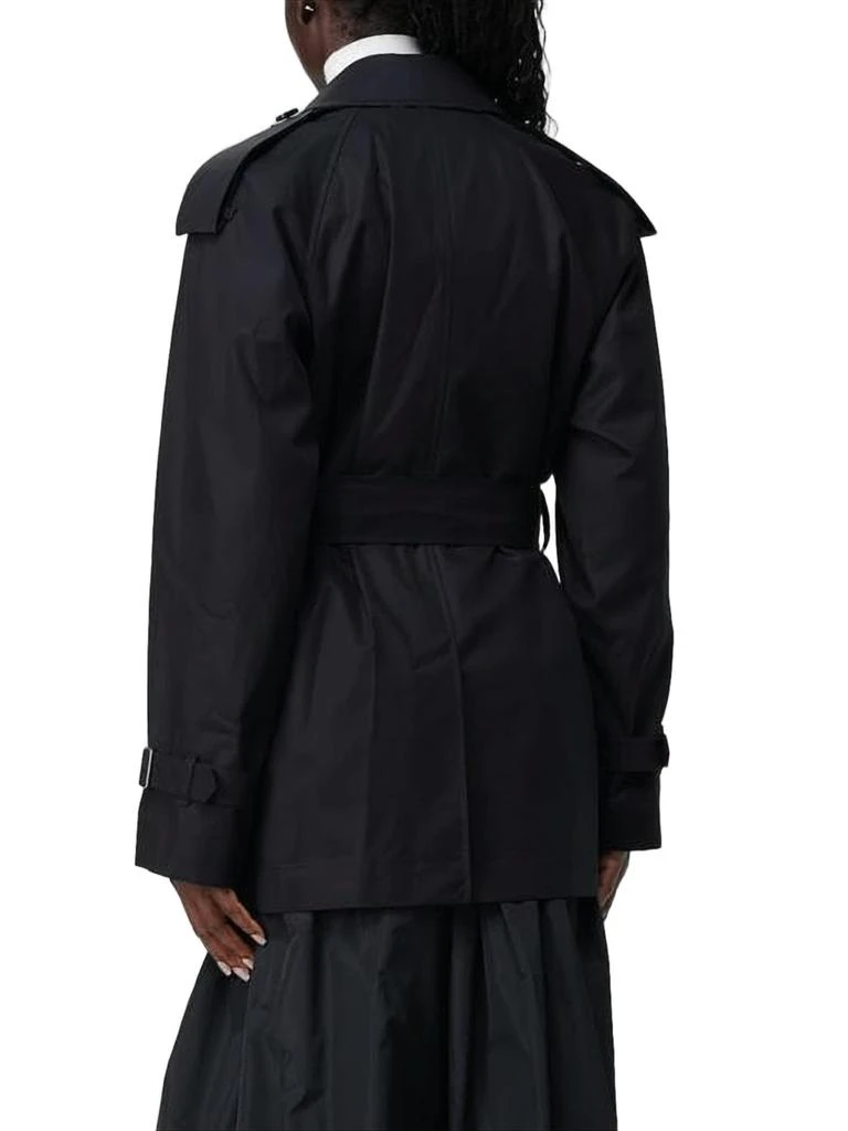 Burberry Double-Breasted Black Trench Coat with Belted Waist 3