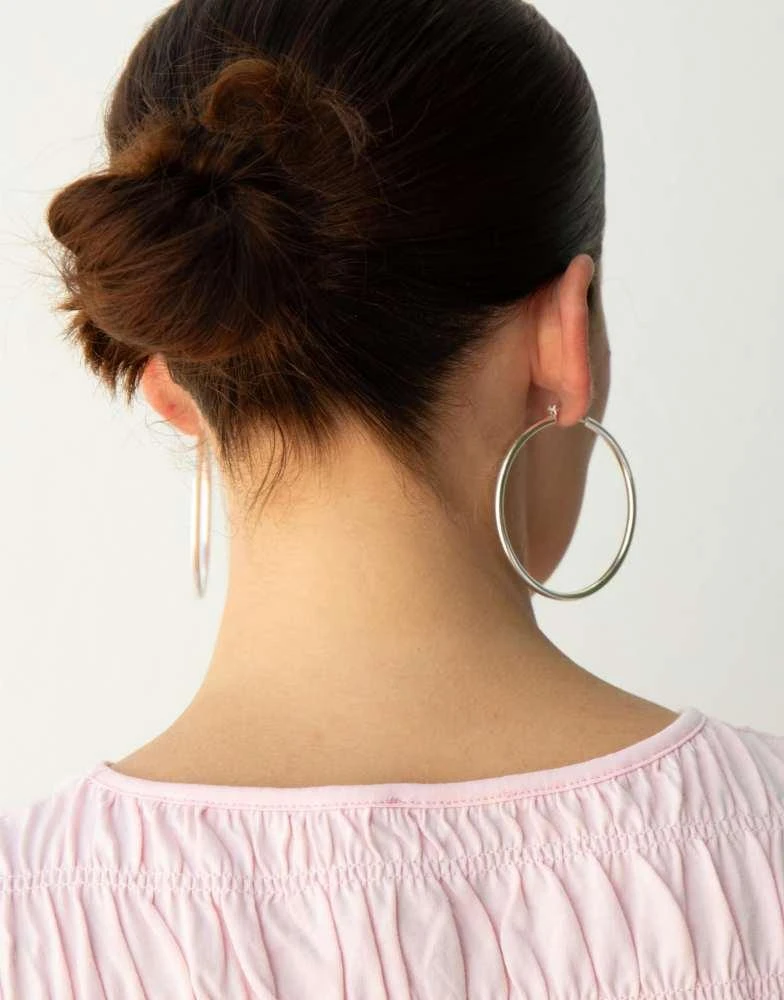Seol + Gold Seol + Gold x Sophie Floyd sterling silver 60mm hoop earrings 4