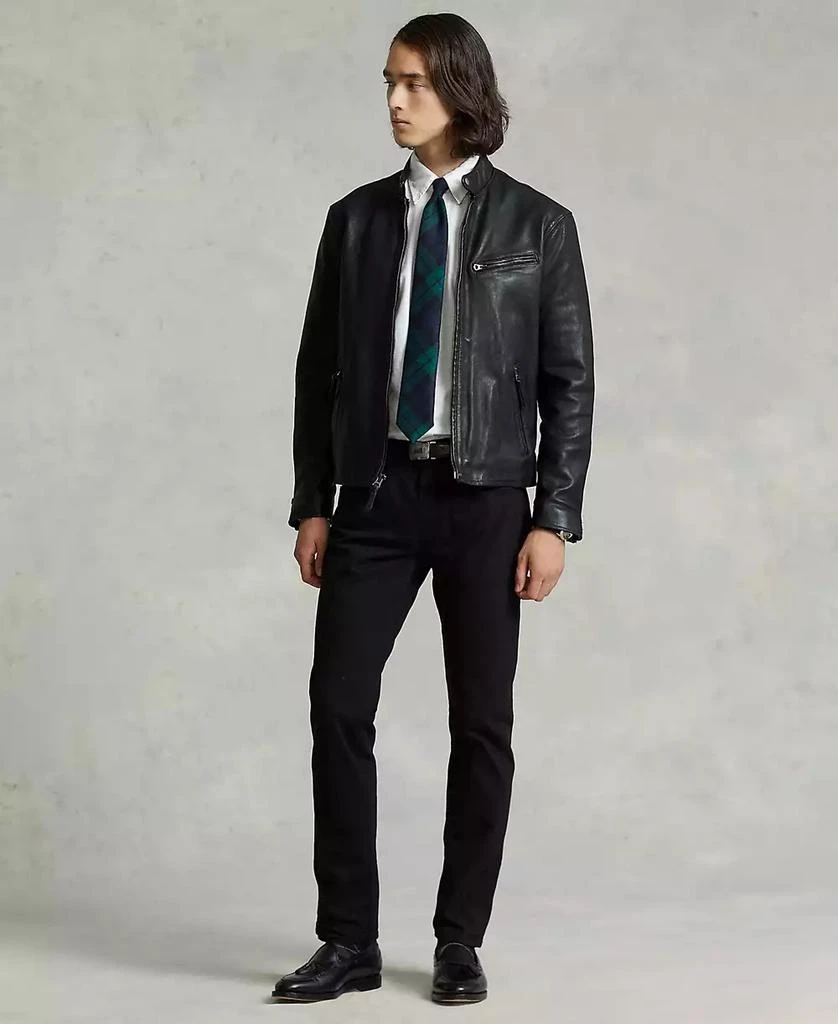 Ralph Lauren Men's Café Racer Leather Jacket 4