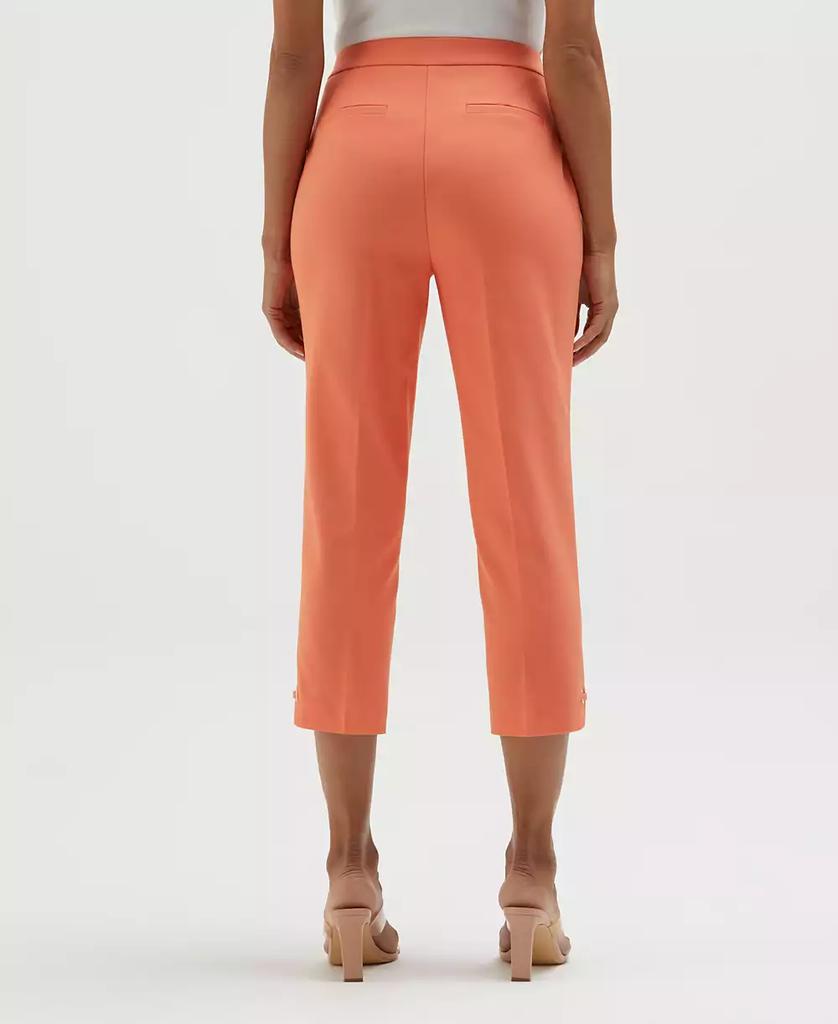 Rafaella Petite Satin Twill Capri Pull On Pants