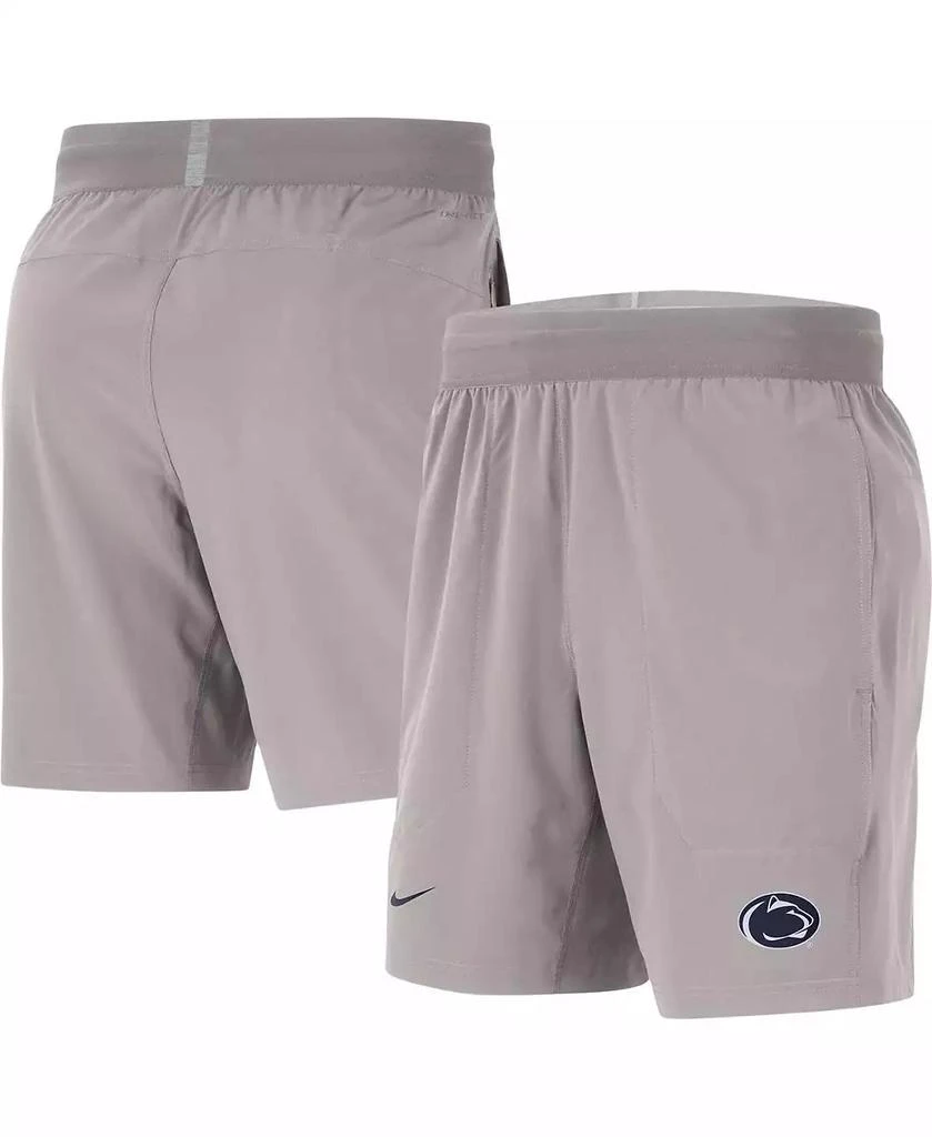 NIKE Men's Gray Penn State Nittany Lions Player Performance Shorts 1