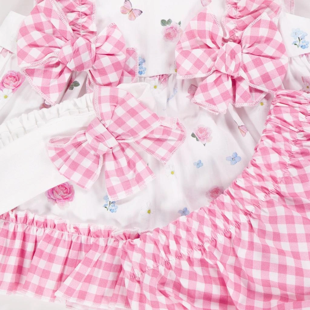 MONNALISA Monnalisa Bow Check Set 4