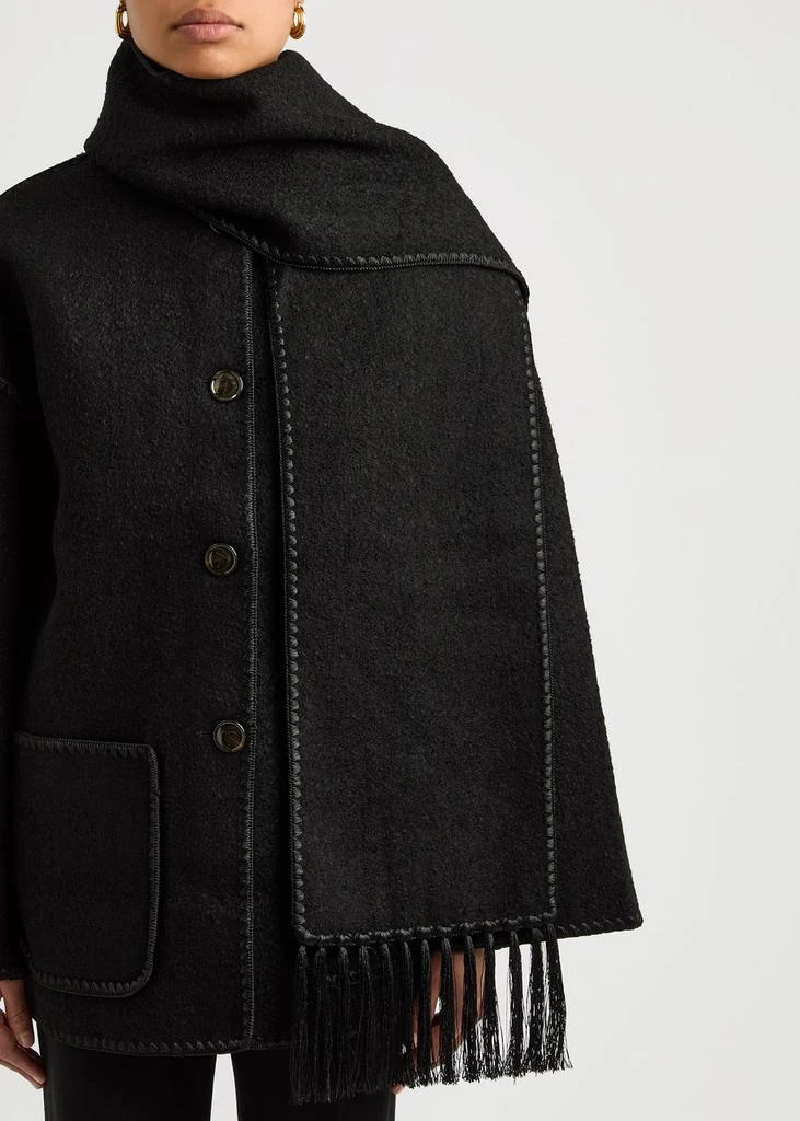 Totême Scarf-effect wool-blend jacket 5