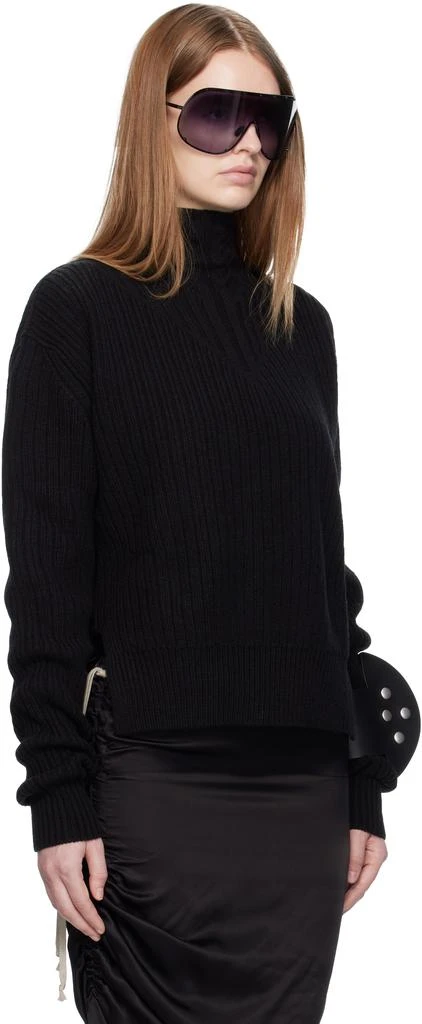 Rick Owens Black Concordians Fisherman Turtleneck 2