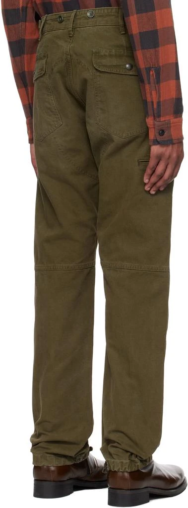 RRL Green Engineer Fit Canvas Trousers 3