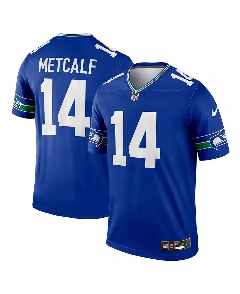 NIKE Men's DK Metcalf Royal Seattle Seahawks Throwback Legend Player Jersey 1