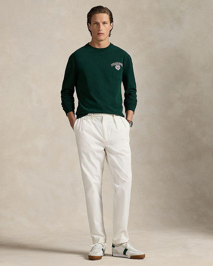 Ralph Lauren Wimbledon Classic Fit Long Sleeve Logo Tee