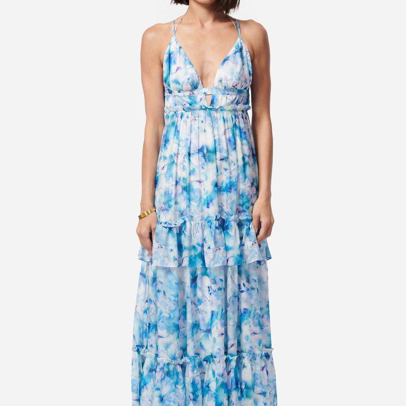 CAMI NYC Doris Chiffon Dress Sea Floral