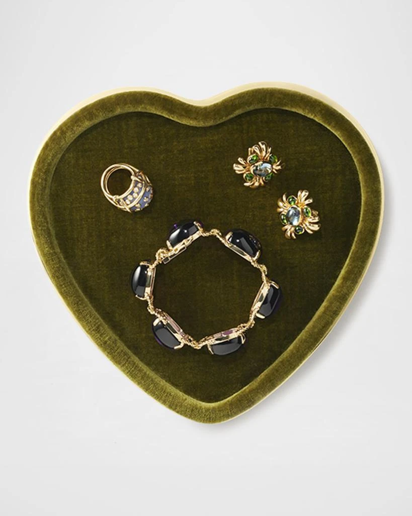 AERIN Valentina Velvet Heart Tray 3