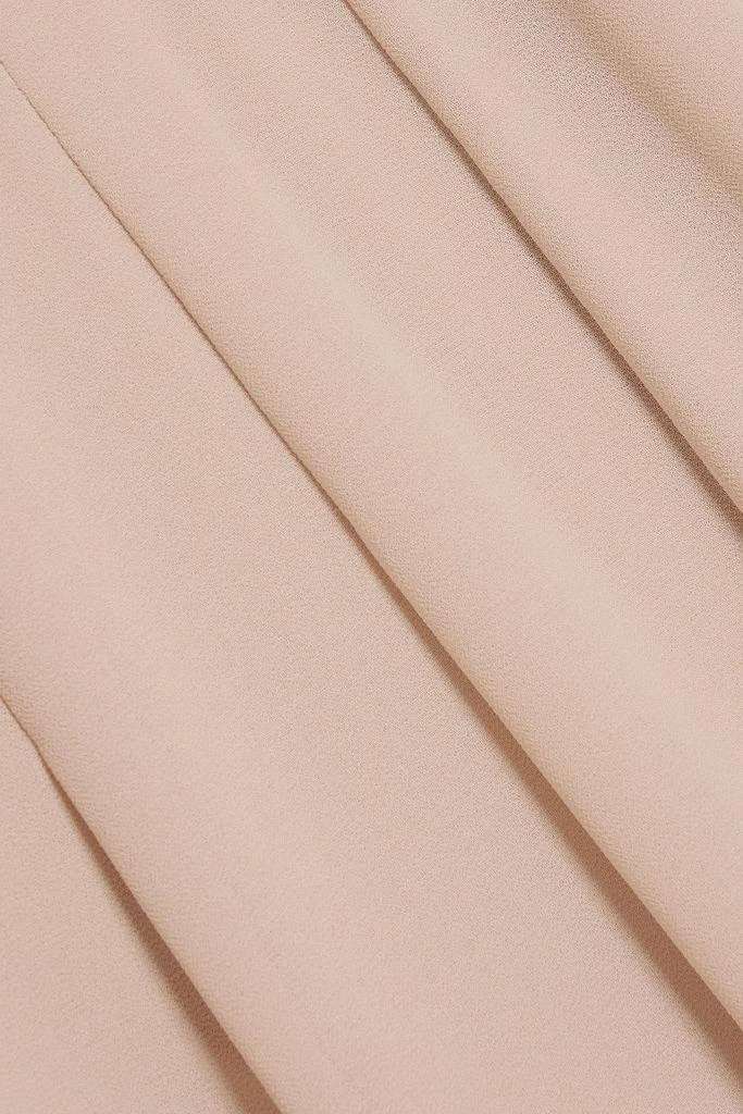 MIKAEL AGHAL Pleated crepe de chine wide-leg jumpsuit 4