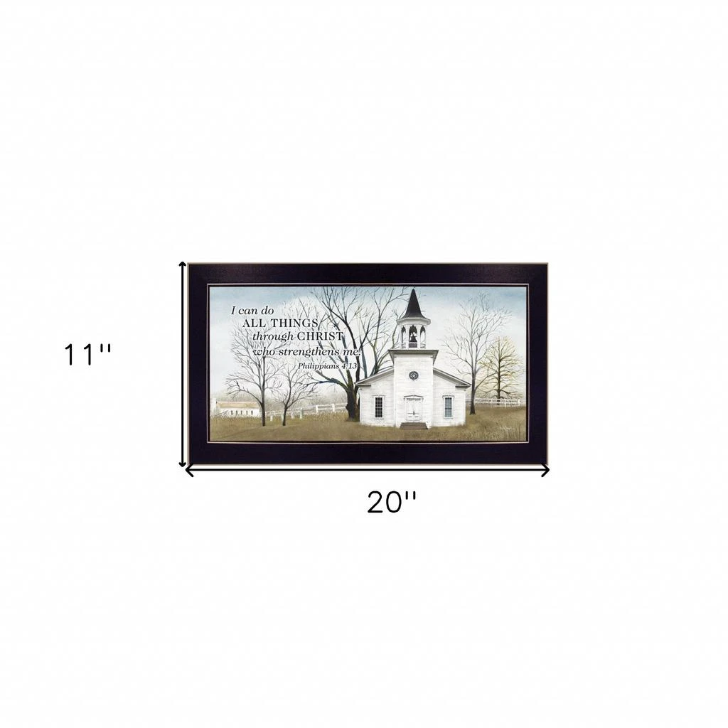 Hivvago I Can Do All Things 1 Black Framed Print Wall Art 5