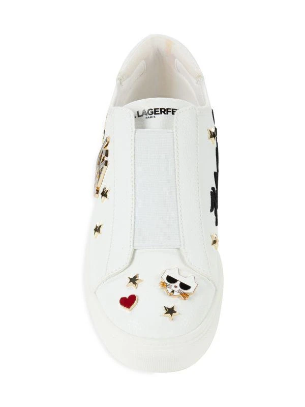 Karl Lagerfeld Paris Caitie Logo Graphic Slip On Sneakers 5