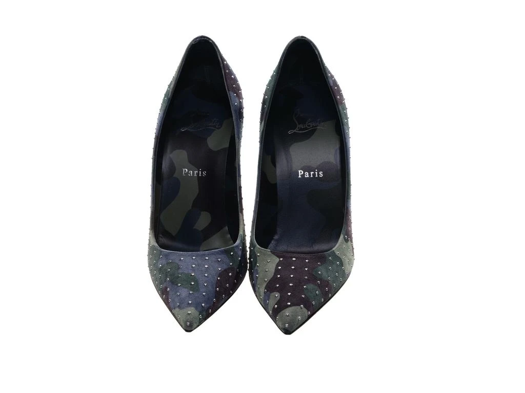Christian Louboutin Kate Plume 100 Camouflage and Micro Stud High Heel Pumps 1