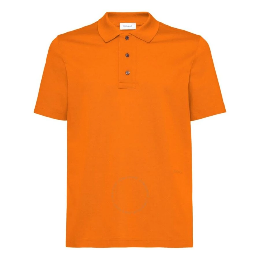 Salvatore Ferragamo Pique Weave Cotton Polo Shirt 1