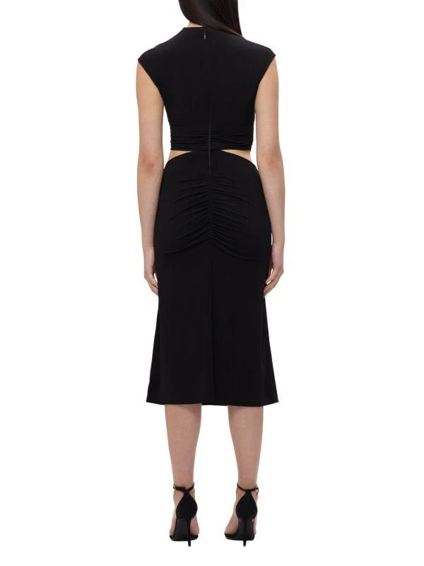 The Gabrille Cut-Out Ruched Midi-Dress  On Sale Now with Up to 68% Off |  Discover Exclusive Deals & Savings at BeyondStyle  Authentic Herve Leger  cut-out|a-line|Women's|women's apparel|dresses|women's with Limited-Time  Discounts, Free