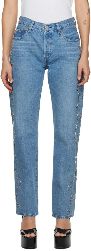 Anna Sui SSENSE Exclusive Blue Jeans 1