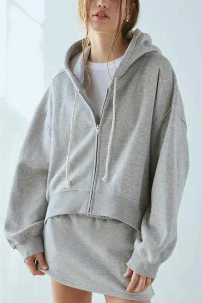 Out From Under Out From Under Hoxton Cropped Zip-Up Hoodie Sweatshirt 4