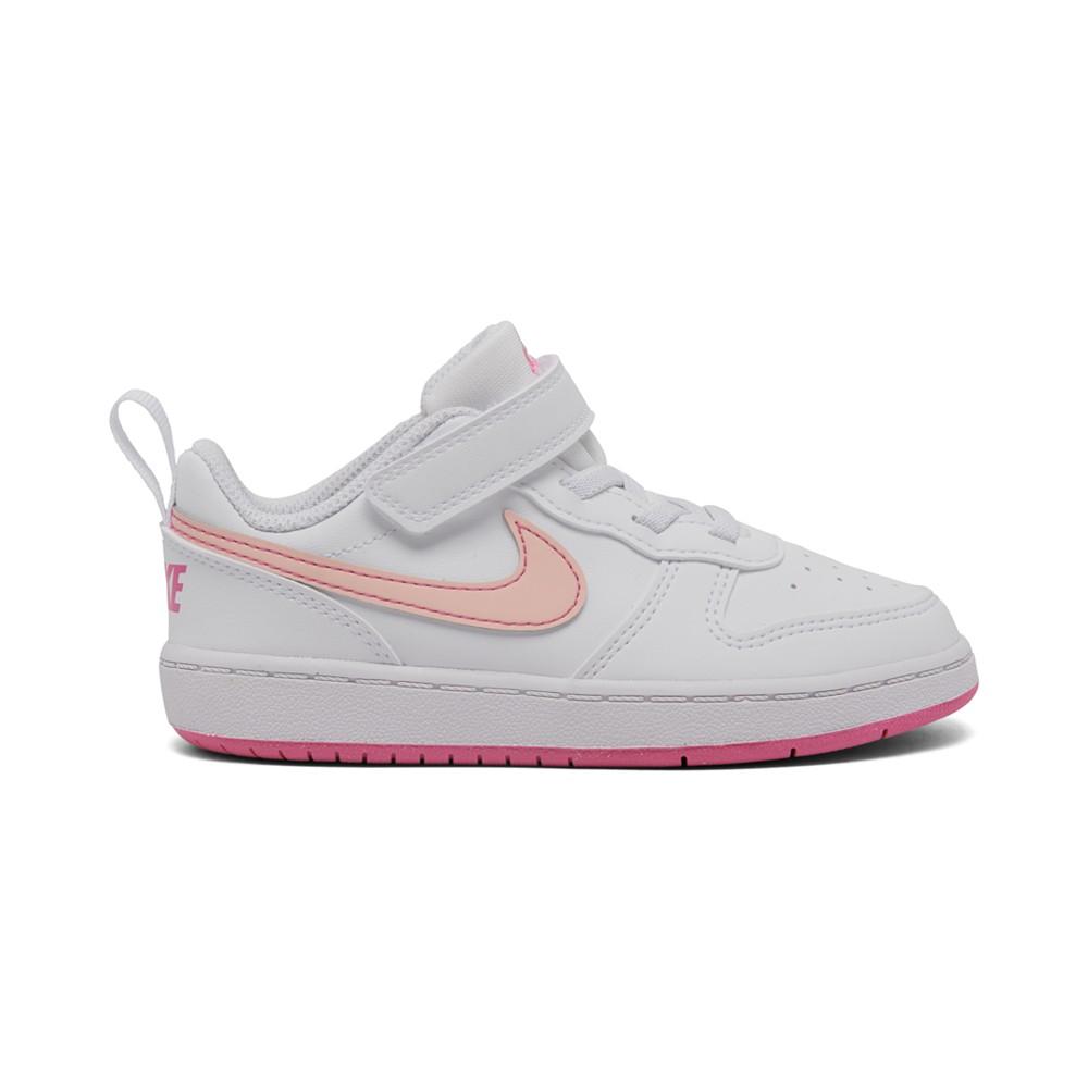 Nike Toddler Girl's Court Borough Low Recraft Fastening Strap Casual Sneakers from Finish Line