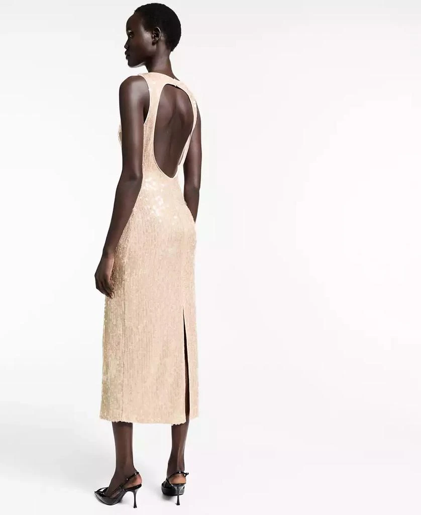 Mango Women's Scoop-Back Sequin Dress 4