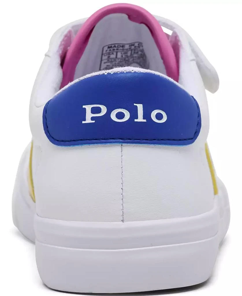 Ralph Lauren Little Girls Ryley Fastening Strap Casual Sneakers from Finish Line 4
