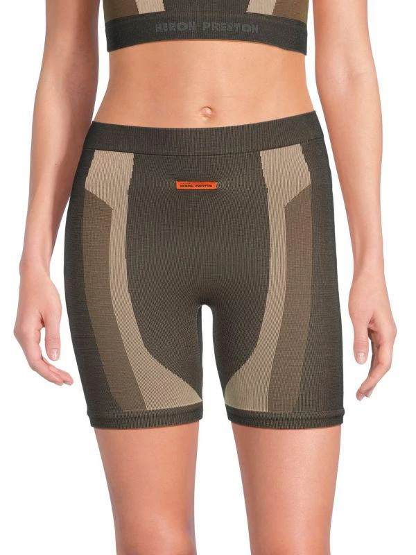 Heron Preston Ribbed Biker Shorts 1