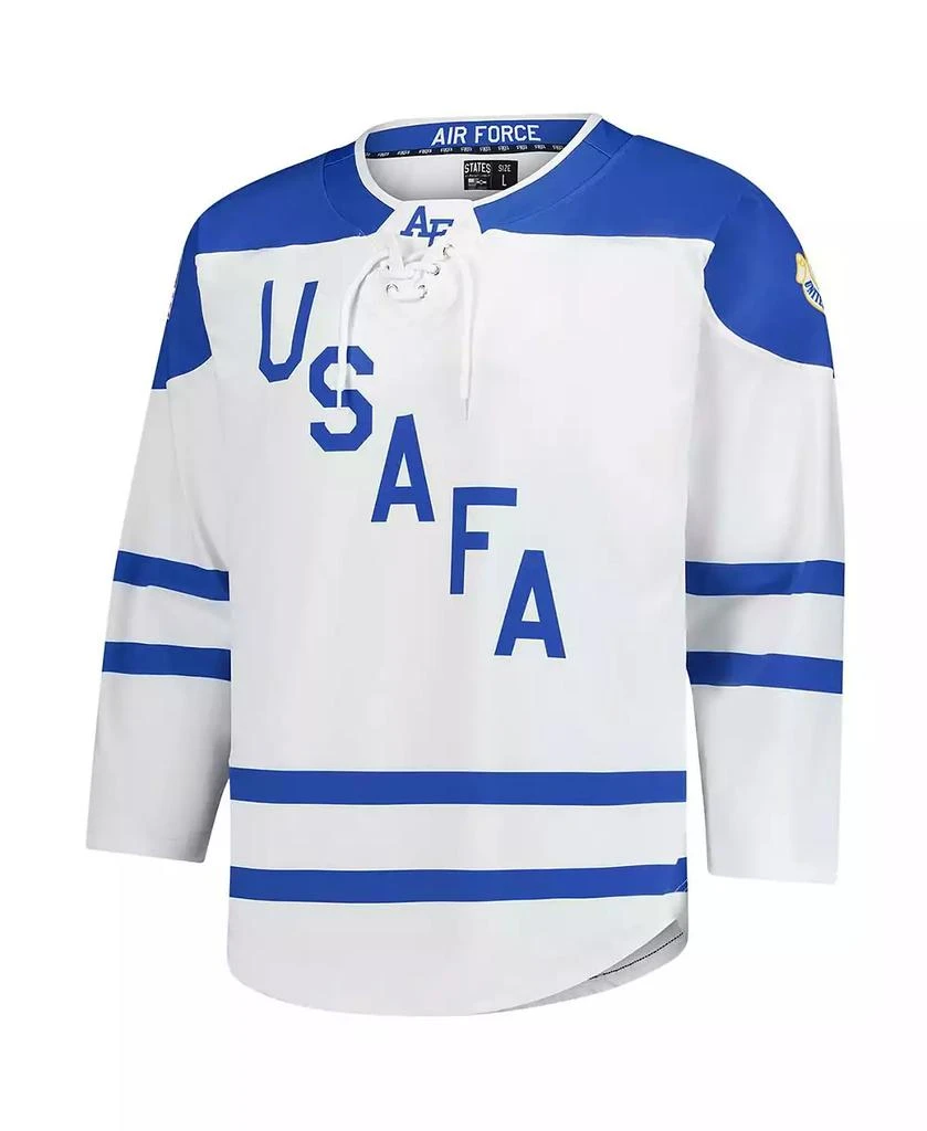 States & Co Men's White Air Force Falcons Replica Hockey Jersey 3