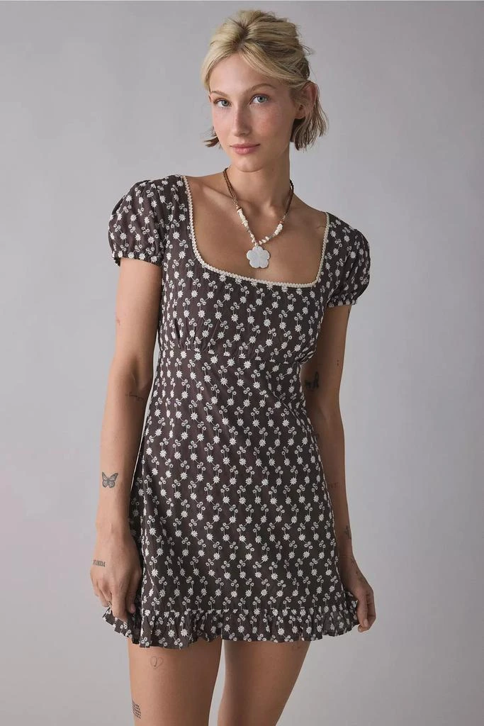 chinese dress ladies Motel Laticia Lace-Up Dress – Dolls Kill main image 1