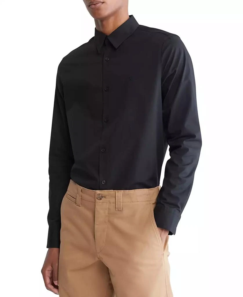 Calvin Klein Men’s Slim-Fit Refined Button-Down Shirt 1