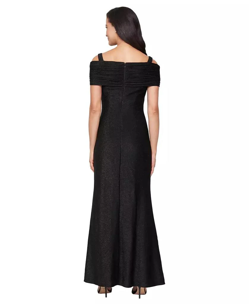 Sl Fashions Women's Off-The-Shoulder Long Knit Dress - Black - Size 18 Sl Fashions Women's Off-The-Shoulder Long Knit Dress - Black - Size 18