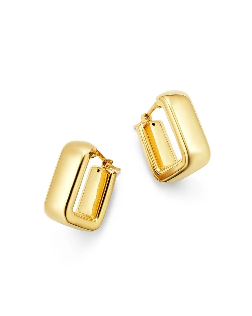 Bloomingdale's Square Hoop Earrings in 14K Yellow Gold 1