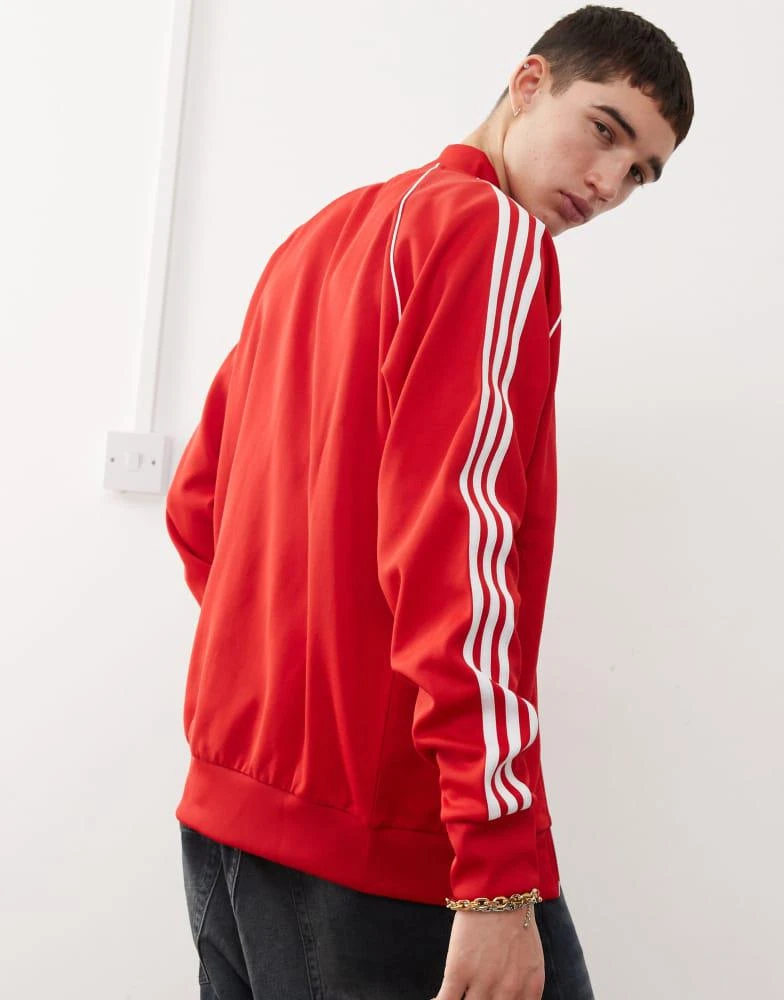 Adidas adidas Originals SST track jacket in red 3