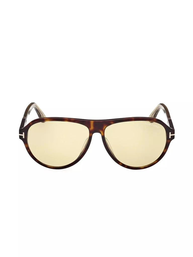 Tom Ford Quincy 59MM Pilot Sunglasses 1
