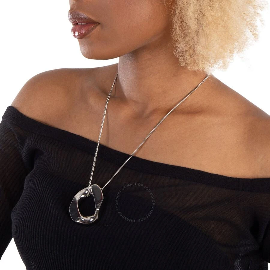 Burberry Ladies Palladio Palladium-Plated Chain Link Necklace 2