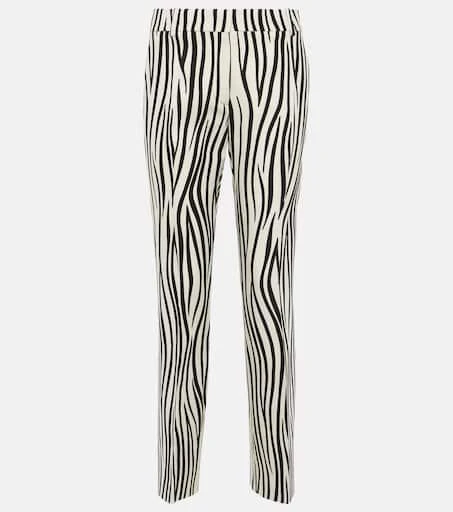 Valentino Zebra-print wool-blend pants 1