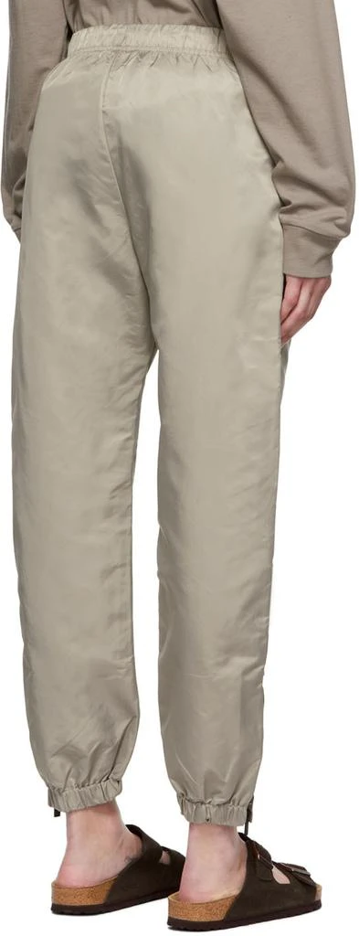 Essentials Taupe Nylon Track Pants 3