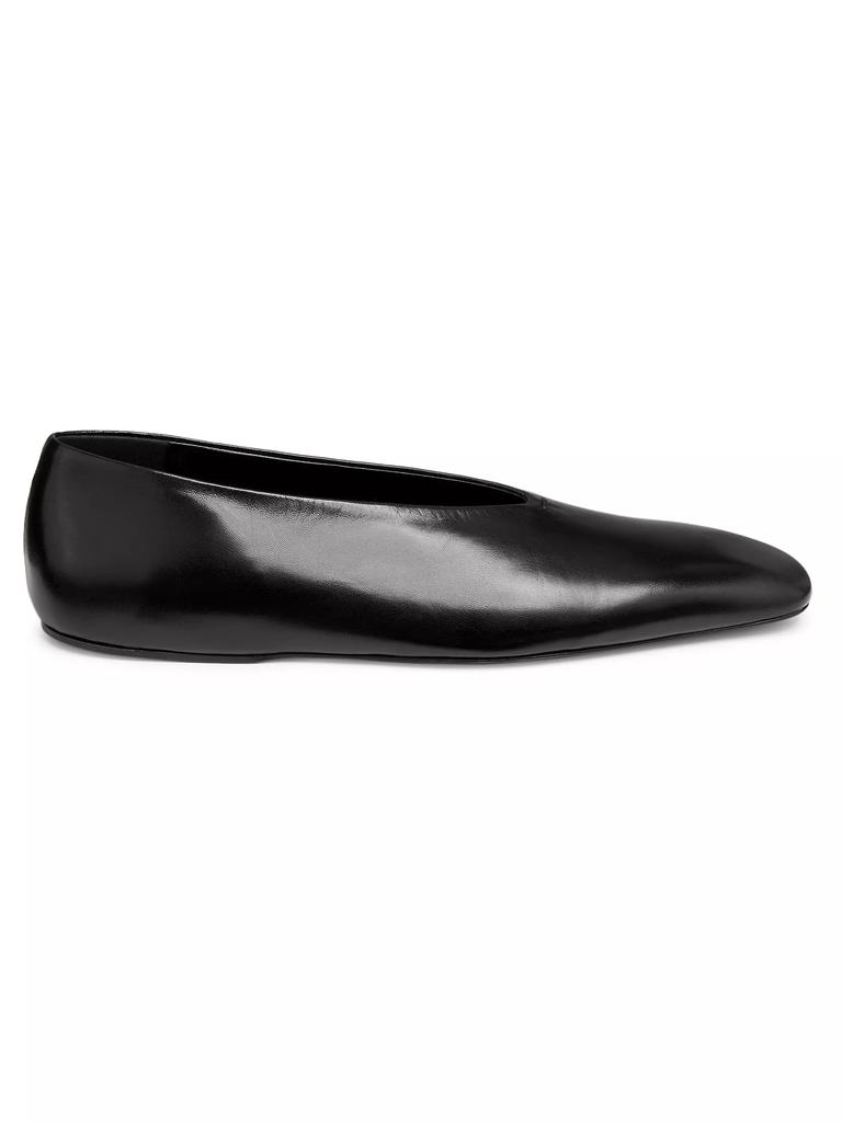 Jil Sander Leather Ballerina Flats - Shoes - Free Shipping