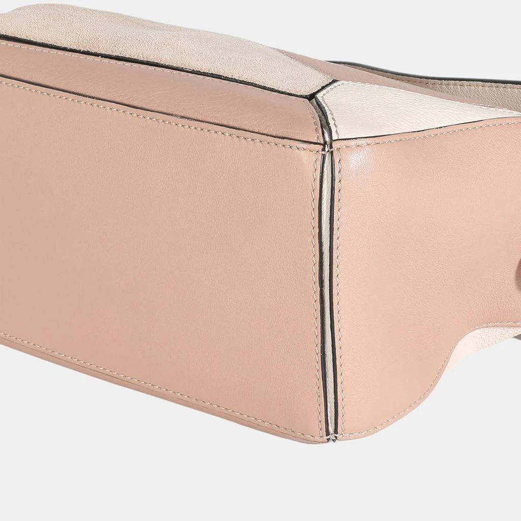 Loewe Loewe Pink Suede Calfskin Small Puzzle Bag 6