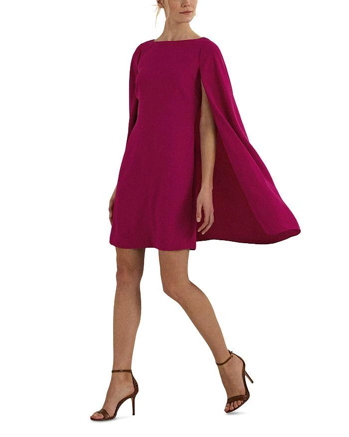 Ralph Lauren Cape Georgette Cocktail Dress 4