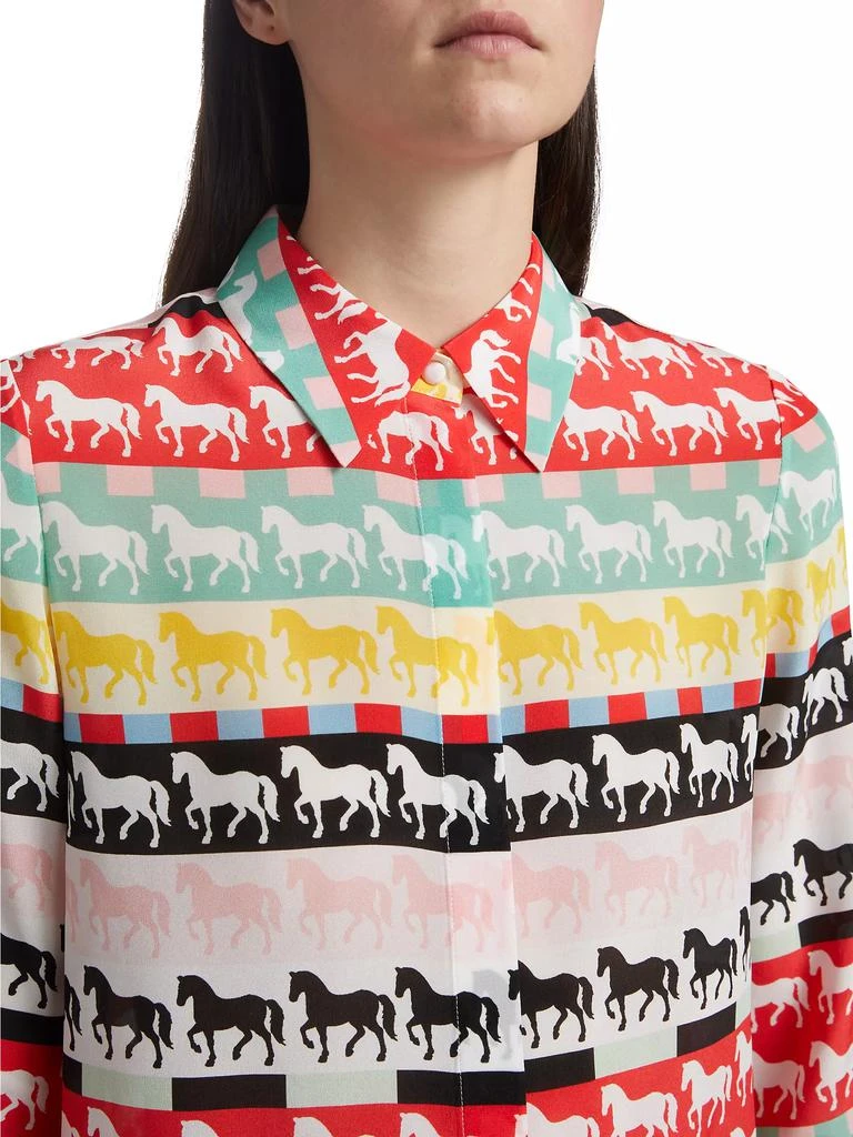 Alice + Olivia Willa Silk Butterfly Shirt 6
