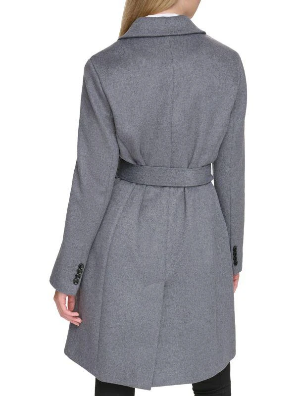 Karl Lagerfeld Paris Single Breasted Wool Blend Coat 2