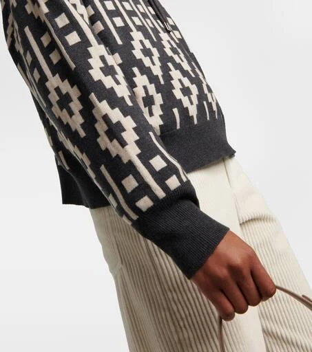 Brunello Cucinelli Vintage Jacquard wool-blend sweater 6